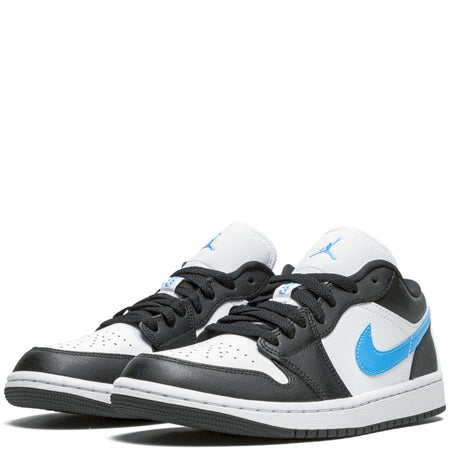 AIR JORDAN 1 LOW BLACK UNIVERSITY BLUE WHITE (W)