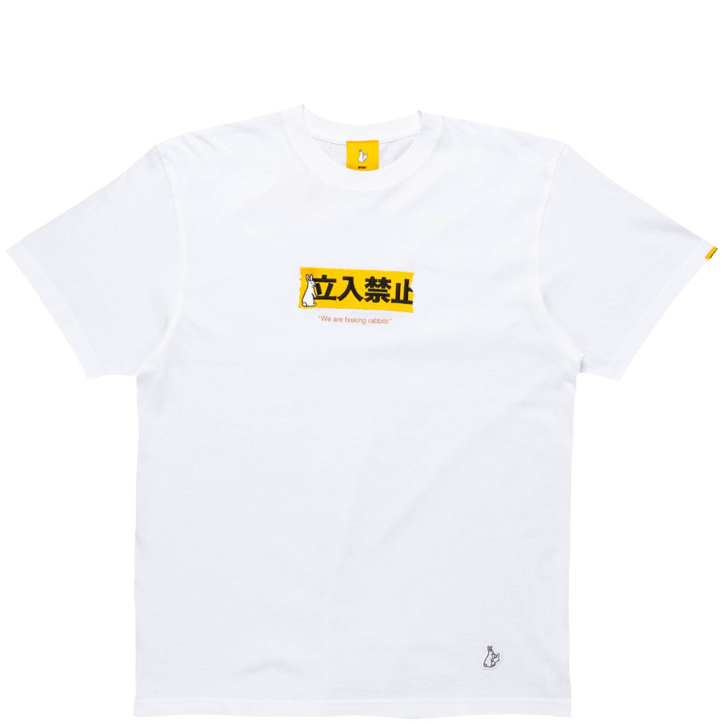 White Embroidery Logo Tee