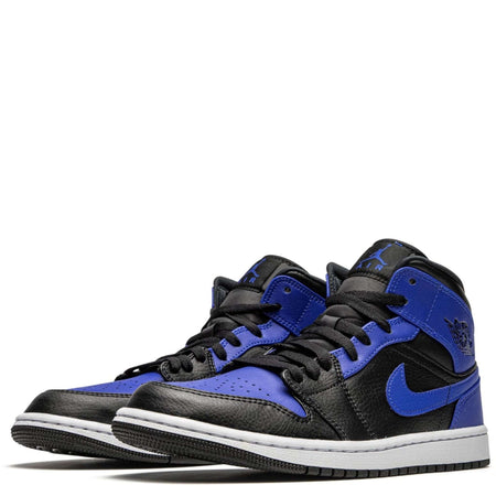 AIR JORDAN 1 MID HYPER ROYAL TUMBLED LEATHER