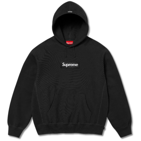 SUPREME BOX LOGO FW24 BLACK HOODIE SWEATSHIRT