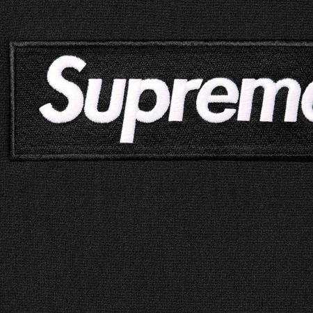 SUPREME BOX LOGO FW24 BLACK HOODIE SWEATSHIRT